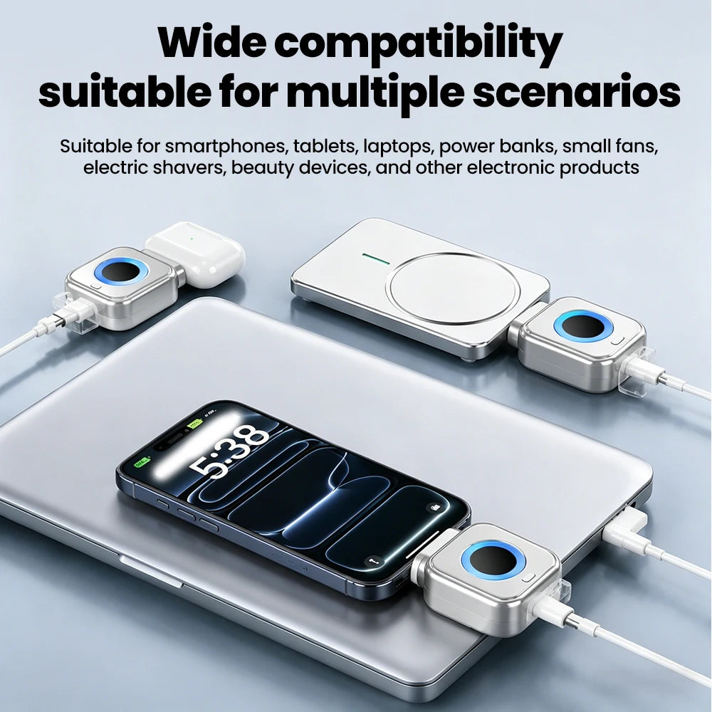 Smart 140W USB-C Fast Charger – Automatic Shut-off at Full Charge for Phones