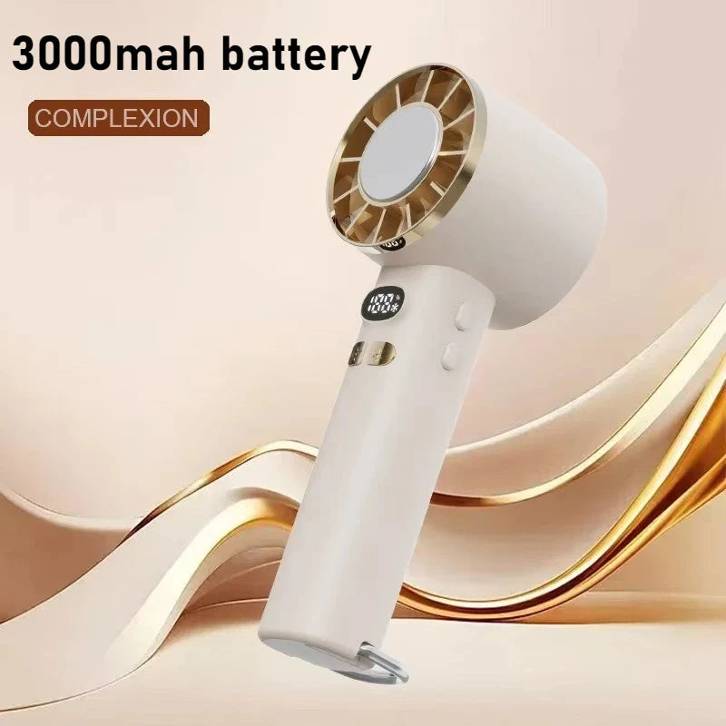 Ventilador portátil de doble uso para escritorio y mano