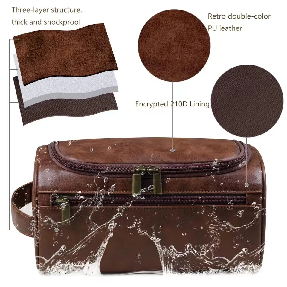 Trousse de Toilette Suspendue – Style Vintage & Pratique