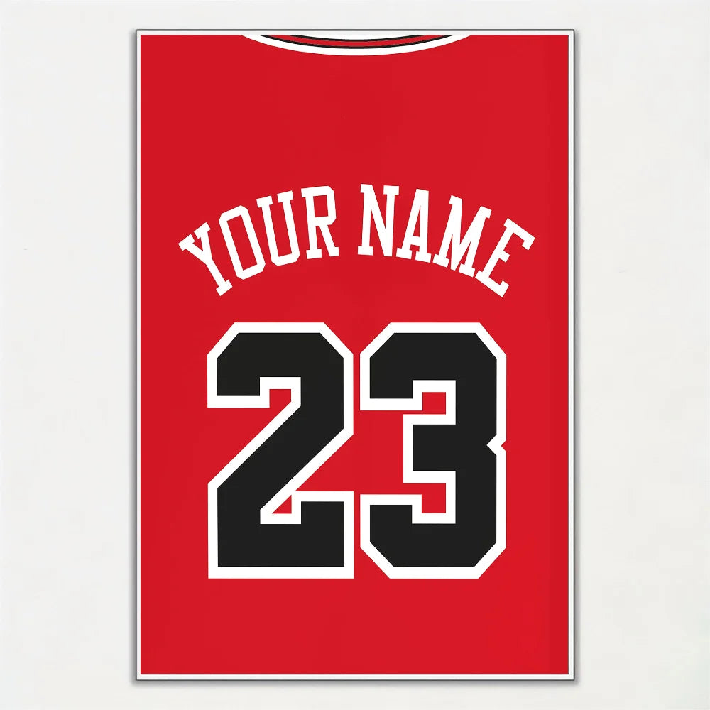Affiche Maillot de Football avec Nom – Cadeau Idéal pour Supporters
