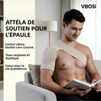 Attelle d’Épaule Respirante & Réglable – Manchon de Compression & Maintien Sportif