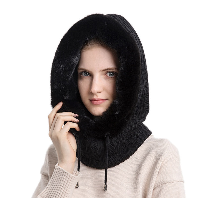 Capuche d'hiver chaude - coupe-vent