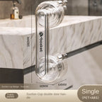Poignée de Porte à Ventouse pour Porte Coulissante – Sans Perçage, Imperméable & Facile à Installer – Placard, Armoire & Salle de Bain