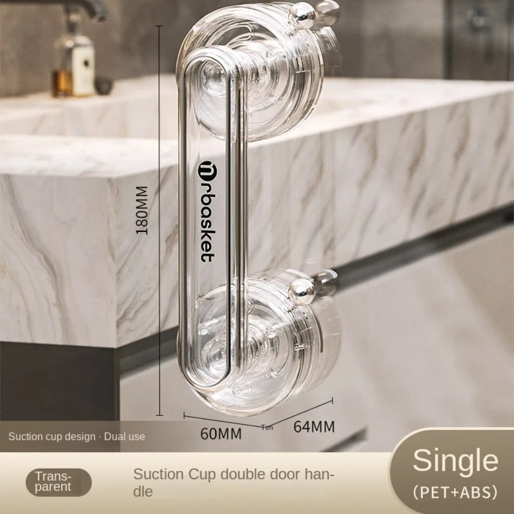 Poignée de Porte à Ventouse pour Porte Coulissante – Sans Perçage, Imperméable & Facile à Installer – Placard, Armoire & Salle de Bain