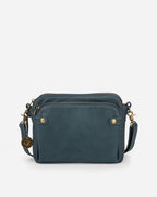 Bolso bandolera de cuero sintético suave