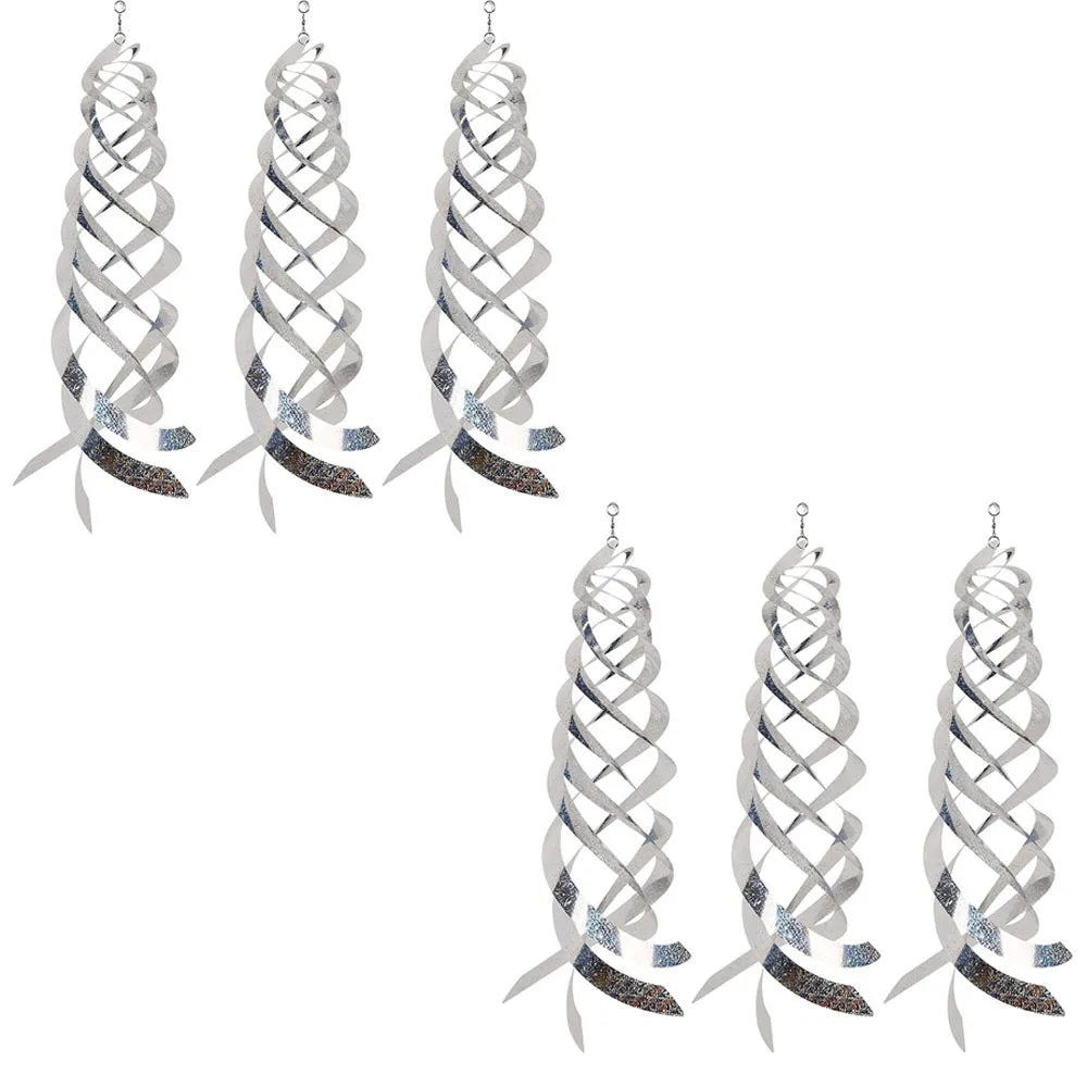 3x Répulsif Innovant à Oiseaux en Miroir - Spirale Rotative