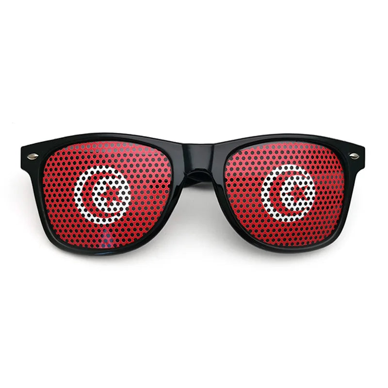 Lunettes de Soleil Unisexes avec Drapeaux Coupe du Monde – Accessoire Festif et Sportif