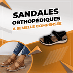 Sandales orthopédiques à semelle compensée