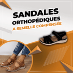 Sandales orthopédiques à semelle compensée