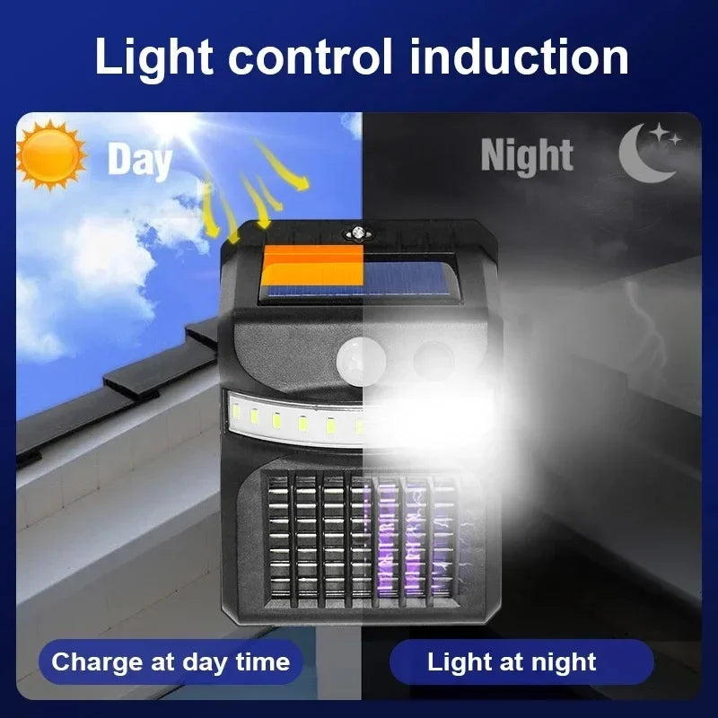 Solar Motion Sensor Light with Integrated Mosquito Repellent