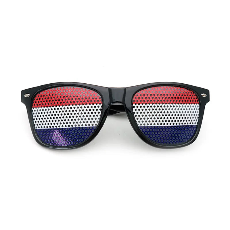 Lunettes de Soleil Unisexes avec Drapeaux Coupe du Monde – Accessoire Festif et Sportif