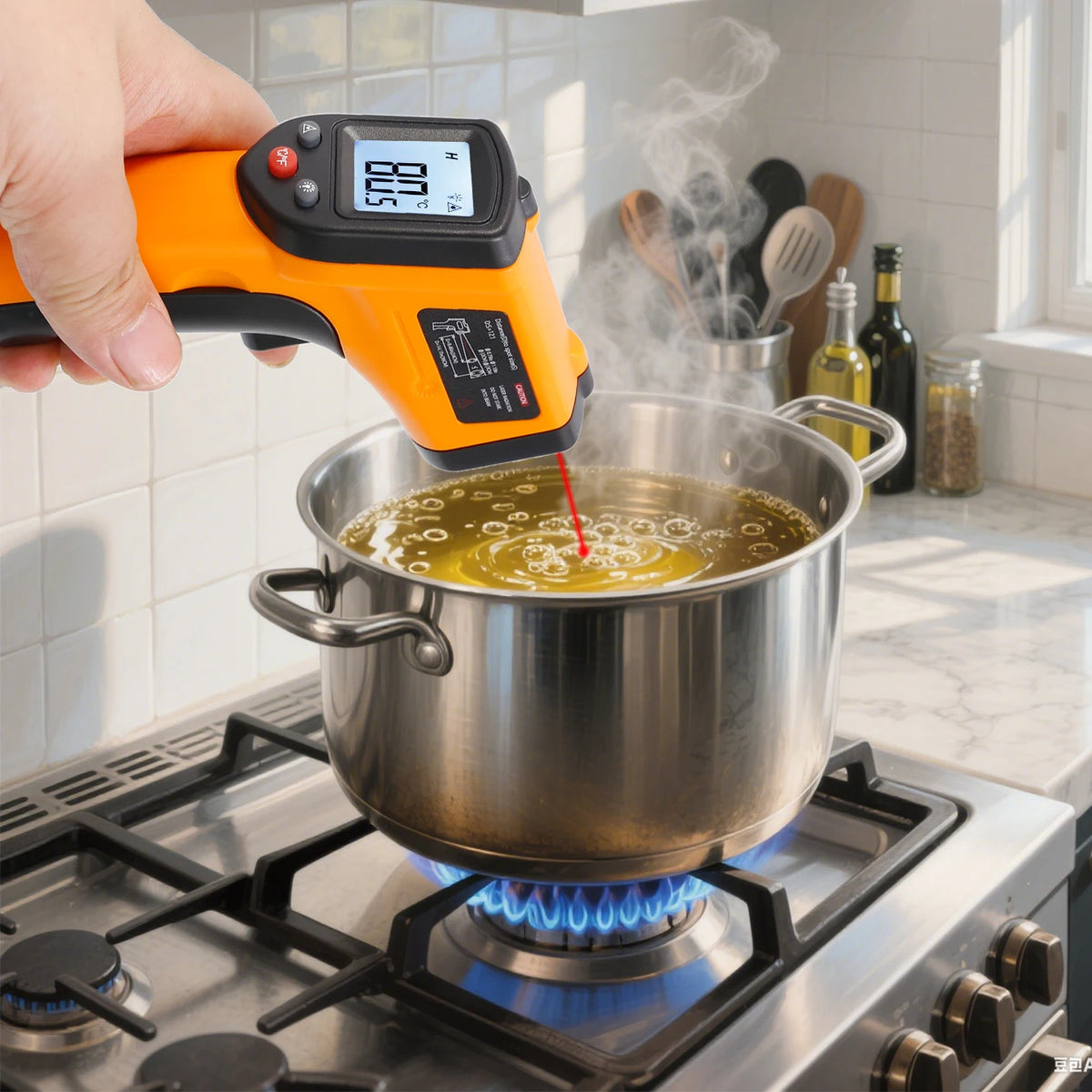 Thermomètre Laser Infrarouge Numérique Sans Contact à Mesure de -50 à 400 °C – Cuisine & Industrie