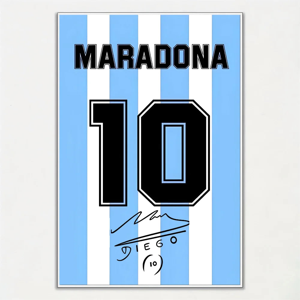 Affiche Maillot de Football avec Nom – Cadeau Idéal pour Supporters