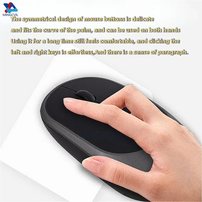 Rechargeable Bluetooth Wireless Mouse – Silent, Ergonomic, and Adjustable DPI