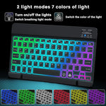 Clavier et Souris Bluetooth Rétroéclairés - Tablette, Smartphone et PC