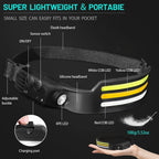 Lampe frontale induction PUISSANCE MAX - 6 en 1