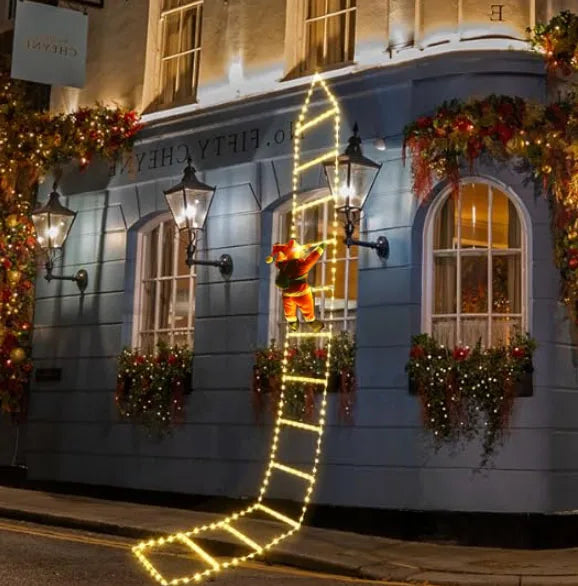 Échelle Père Noël à LED 1.5/3M - 8 Modes de Lumière