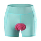 Pantalones cortos de ciclismo con acolchado de gel 3D para mujer