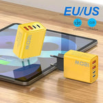 Chargeur 120W Ultra Compact - 2 USB + 2 Type-C