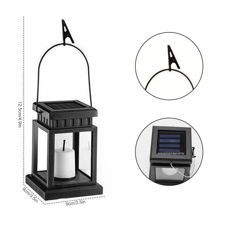 Lot de 4 Lanternes Rétro Solaires