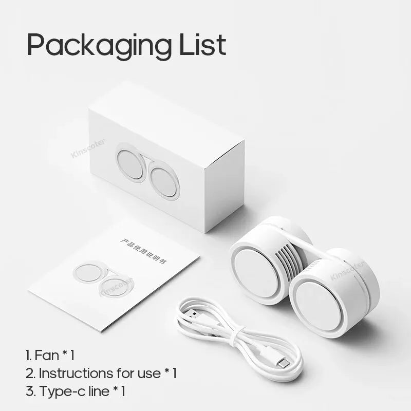 ULTRA COMPACT Portable Neck Fan - Retractable System