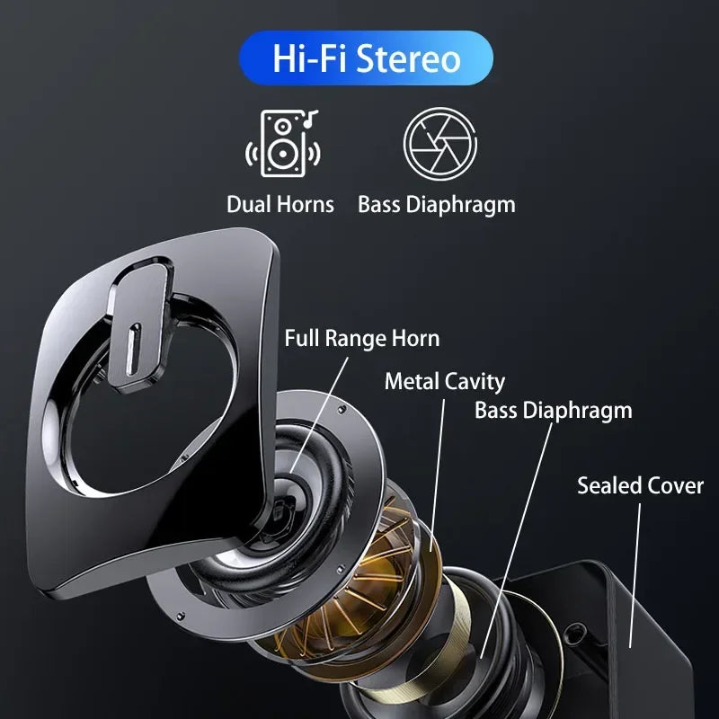 Haut-Parleur d'Ordinateur Filaire Stéréo HD avec Microphone