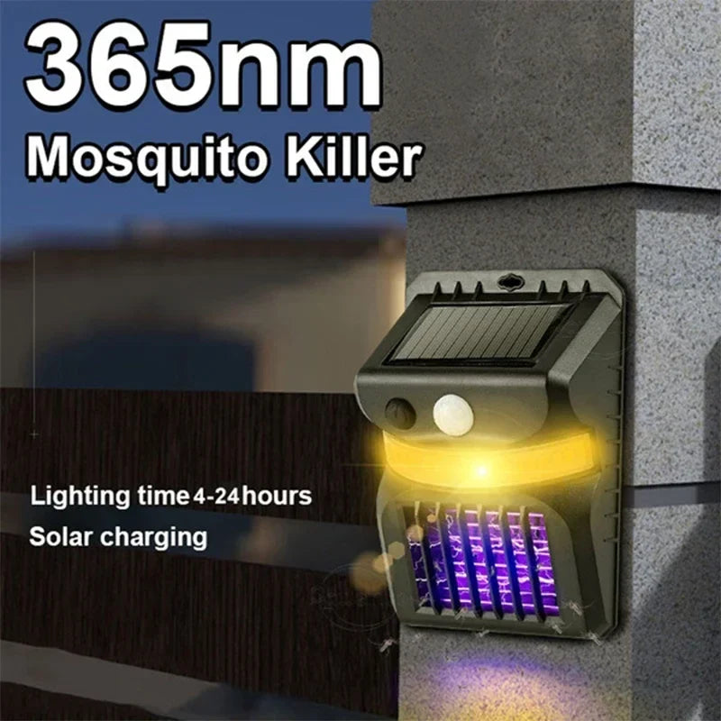 Solar Motion Sensor Light with Integrated Mosquito Repellent
