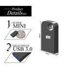 Mini clé USB 3.0 en métal Capacité MAX - Jusqu'à 2TO + Adaptateur USB-C OFFERT