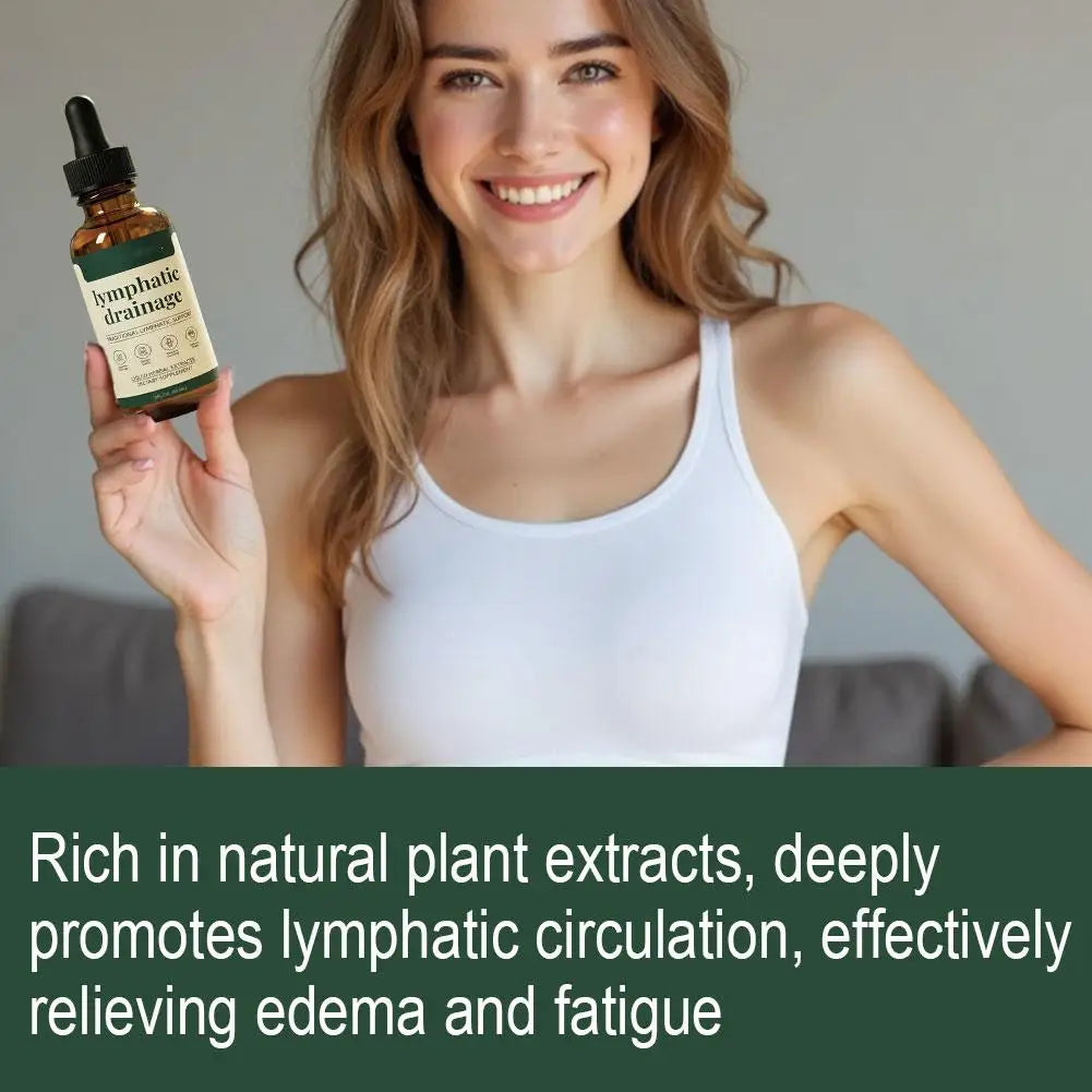Gouttes à Base de Plantes pour Soutien Lymphatique – Formule Liquide 59 ml – 1 acheté = 1 offert