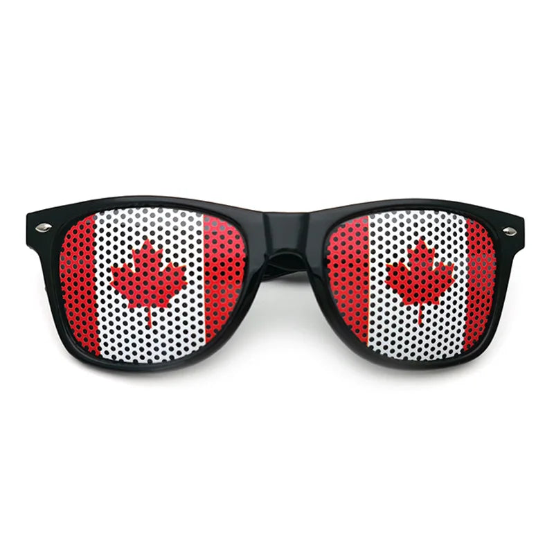 Lunettes de Soleil Unisexes avec Drapeaux Coupe du Monde – Accessoire Festif et Sportif