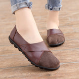 Mocassins orthopédiques en cuir pour femme